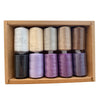 1000 Yard Polyester Sewing Thread Spools — 10 Color Pack