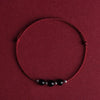 Handwoven Crystal Anklet with Natural Stone Charms