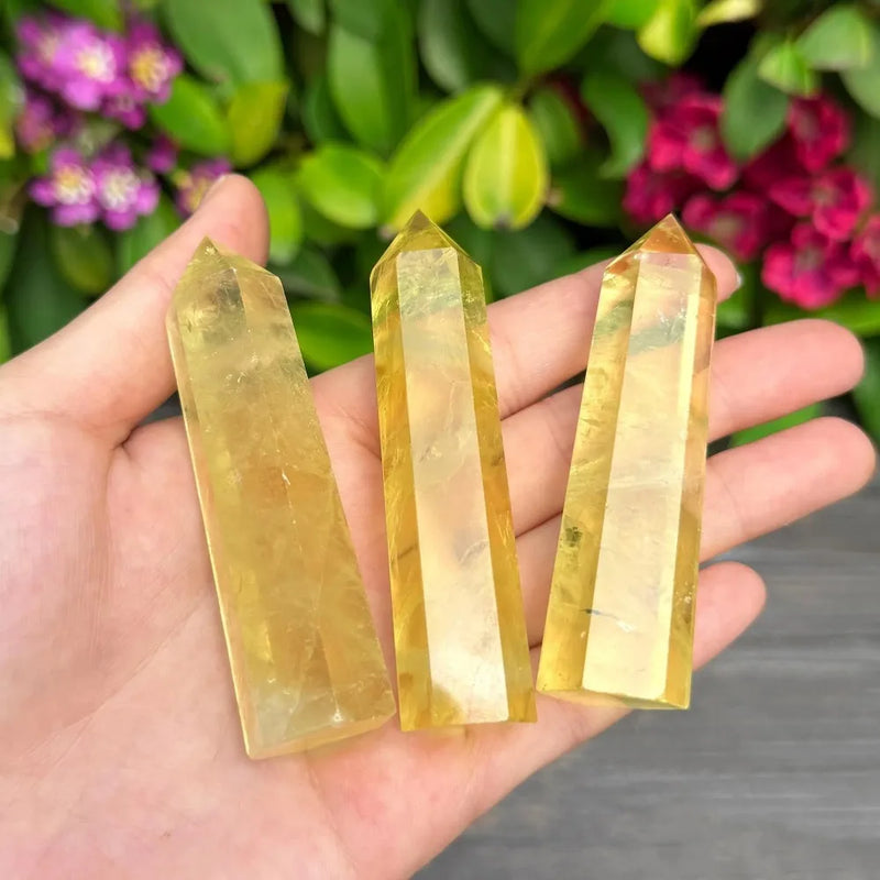Natural Citrine Crystal Tower