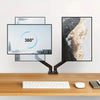 Dual Monitor Desk Mount with Full Motion Arms
