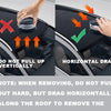 Instructions show how to safely remove a magnetic mount LED emergency strobe light from a vehicle.