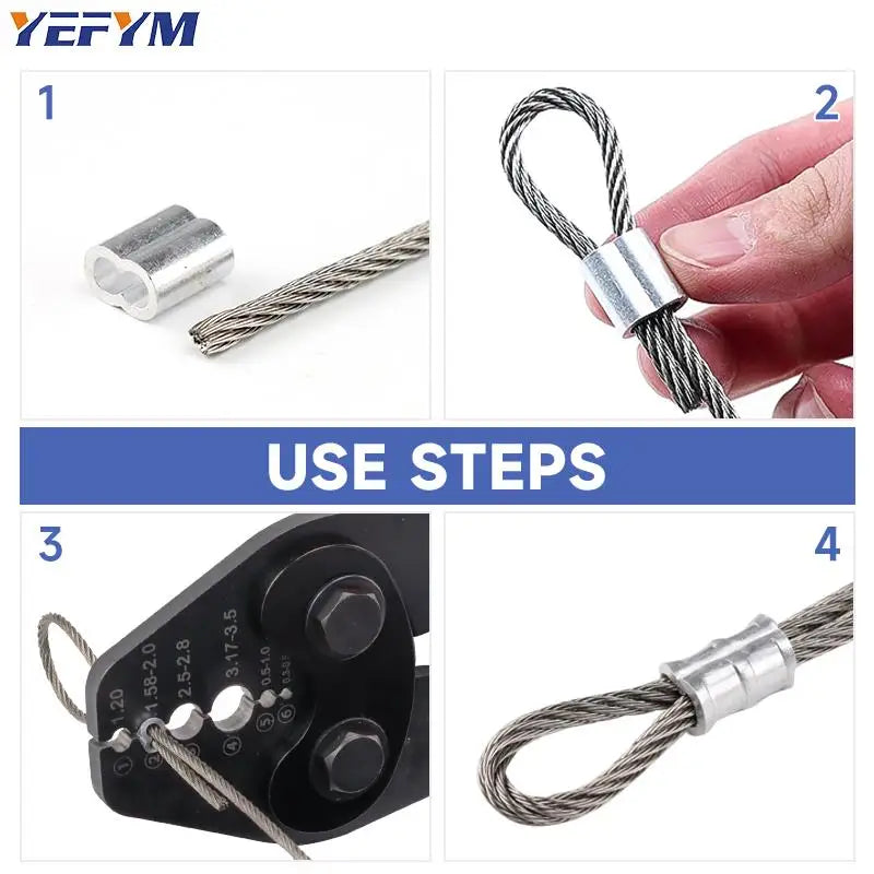 Wire Rope Crimping Tool for Aluminum Oval Sleeves