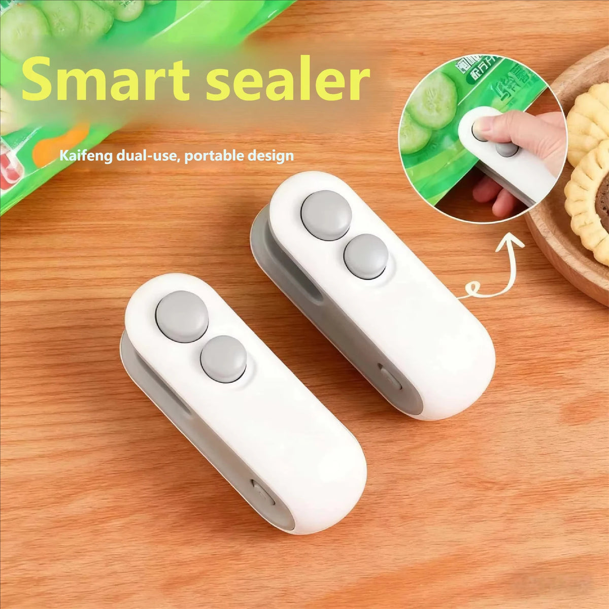 Portable USB Rechargeable Food Sealer for Bags