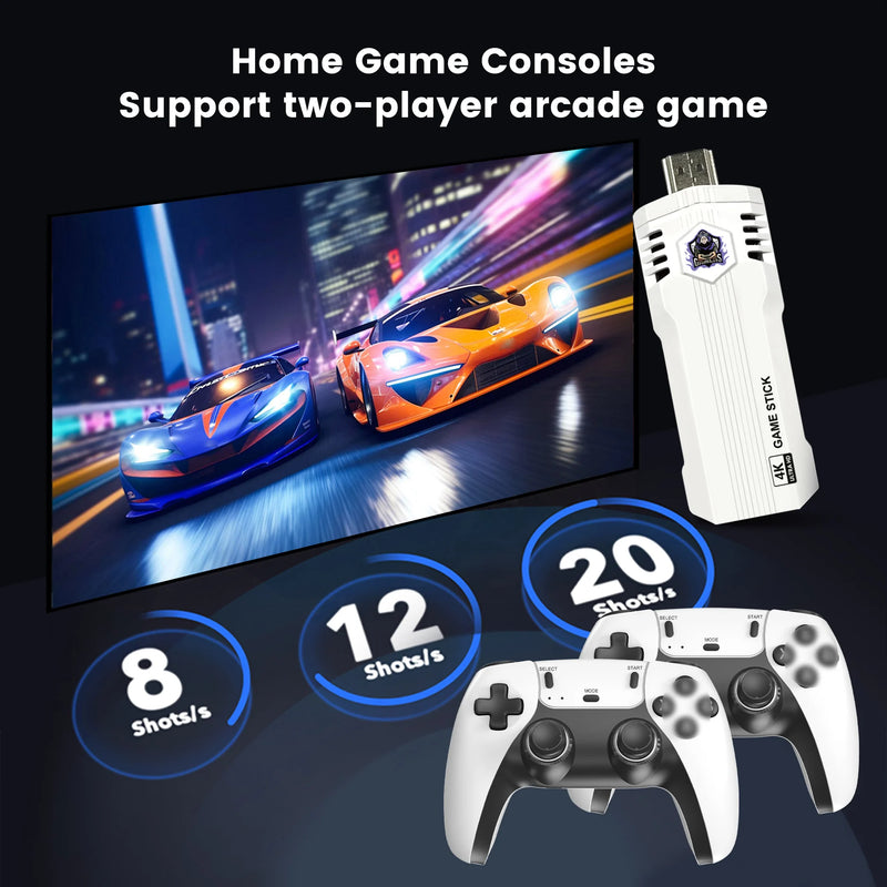 Retro Gaming Console X2L with 4K Output & Wireless Controllers