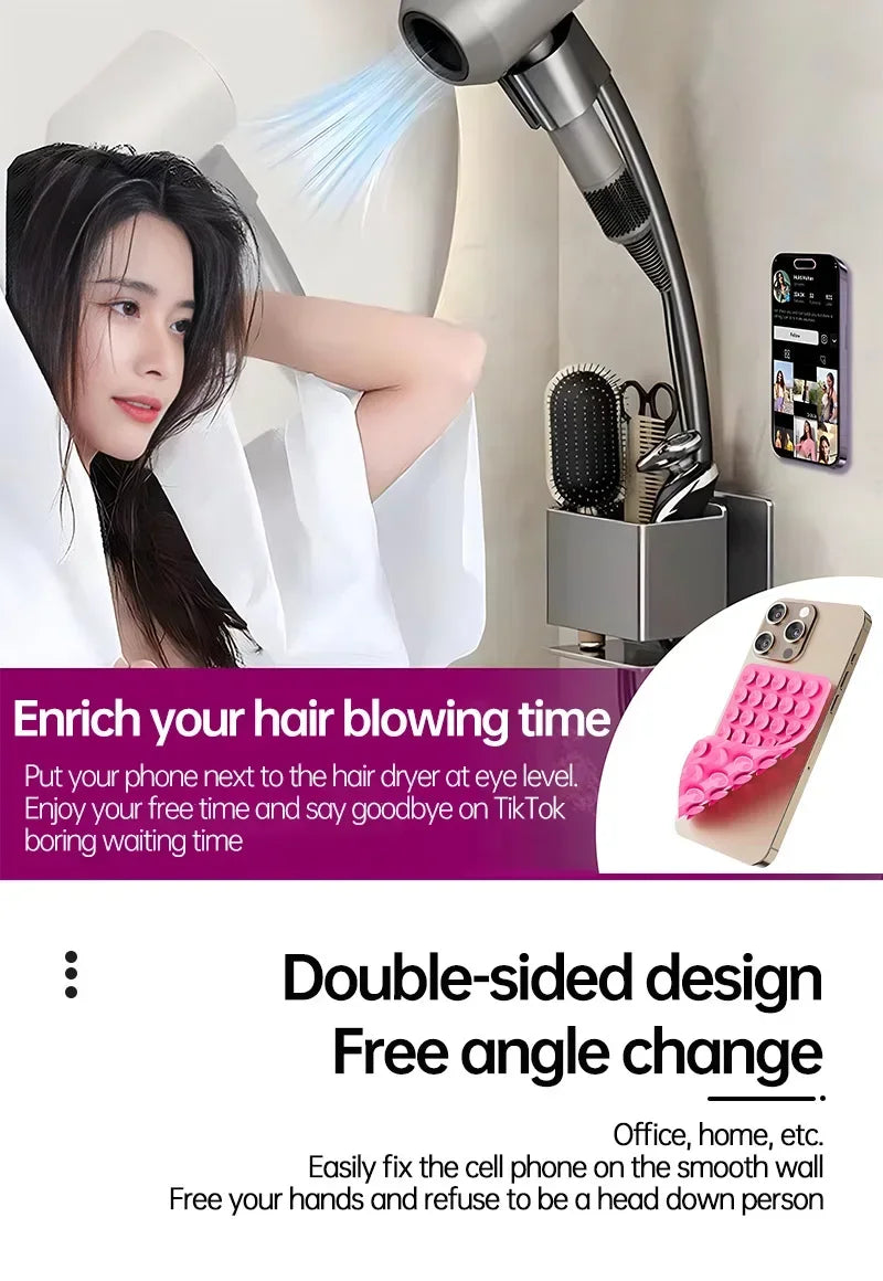 Multifunctional Silicone Suction Cup Phone Holder