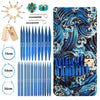 Portable Bamboo Circular Knitting Needle Set with Storage Case