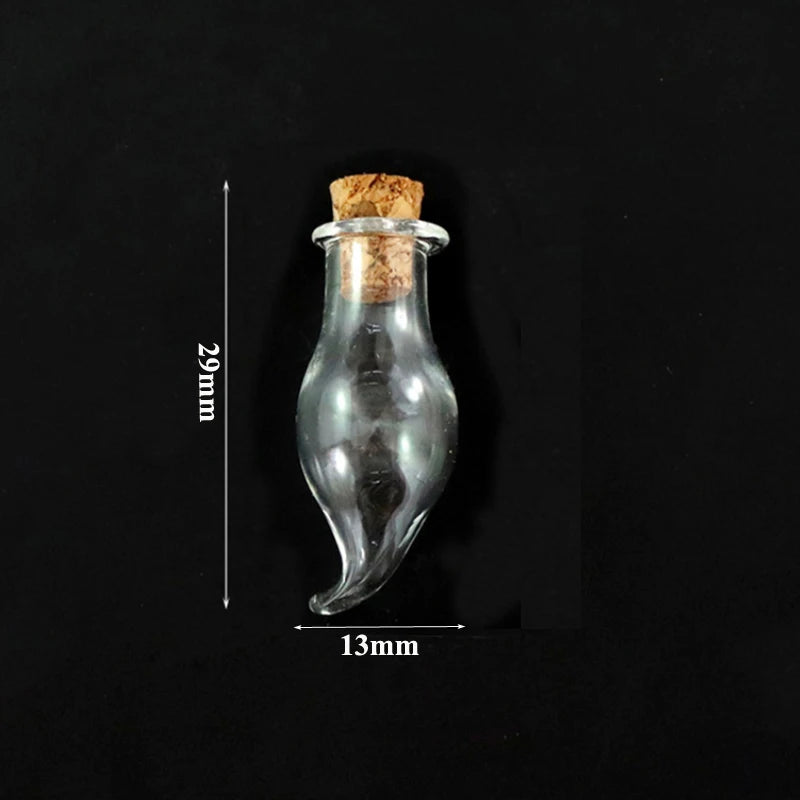 Mini Cork Stopper Glass Bottles for DIY Crafts & Decor