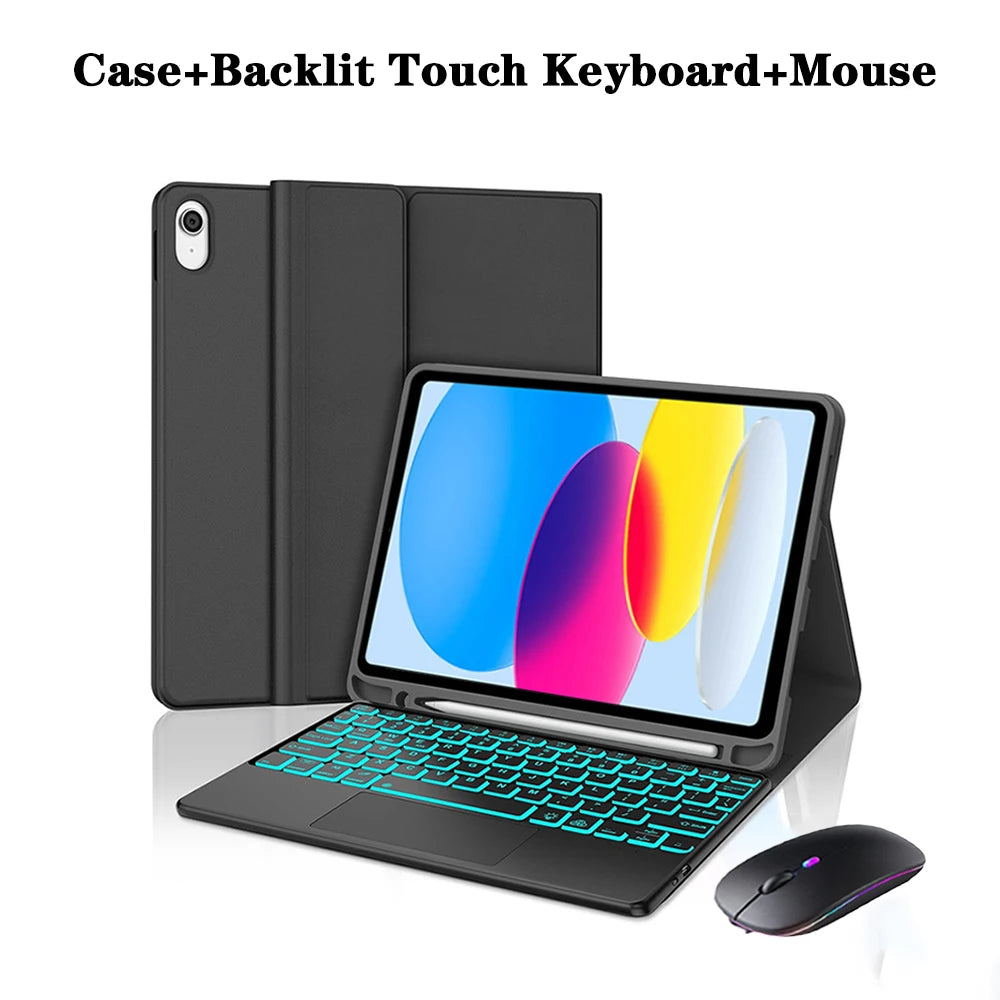 Detachable Keyboard Case for iPad 10th Gen and iPad 11th Gen (A16)