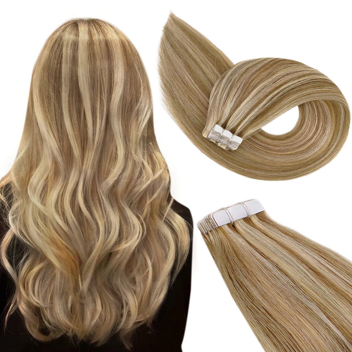 Extensions en Cheveux Humains Réels - Pour un Effet Fusion Parfait