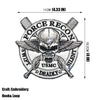 Embroidered Tactical Patch with Hook and Loop Backing