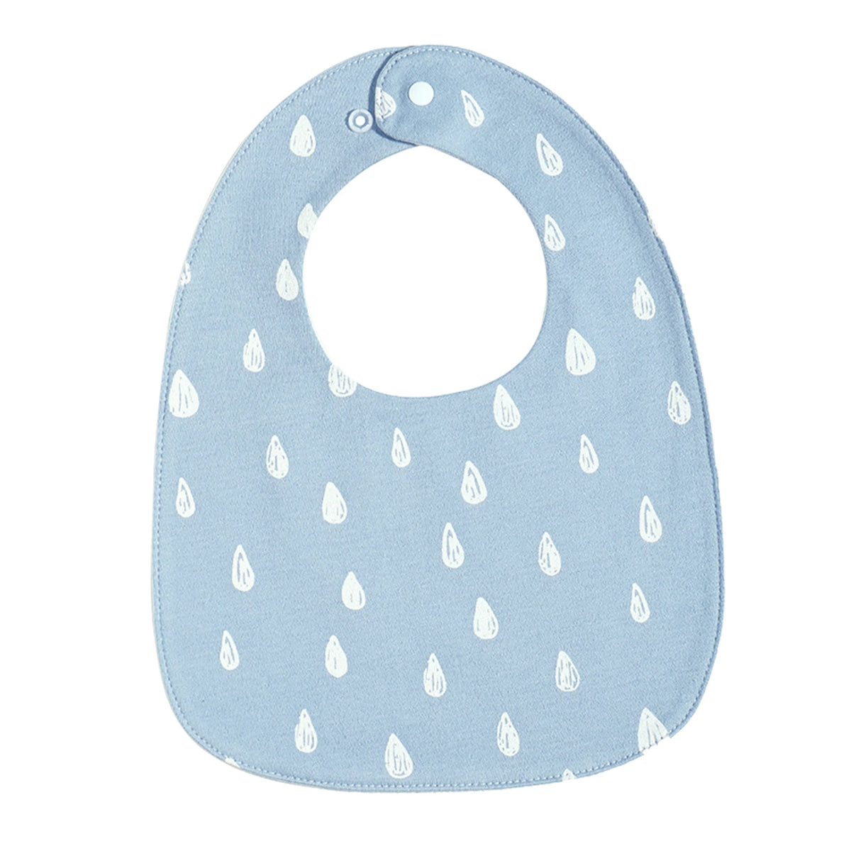 Soft Cotton Baby Bibs with Waterproof Backing (3-Layer, U-Shaped)