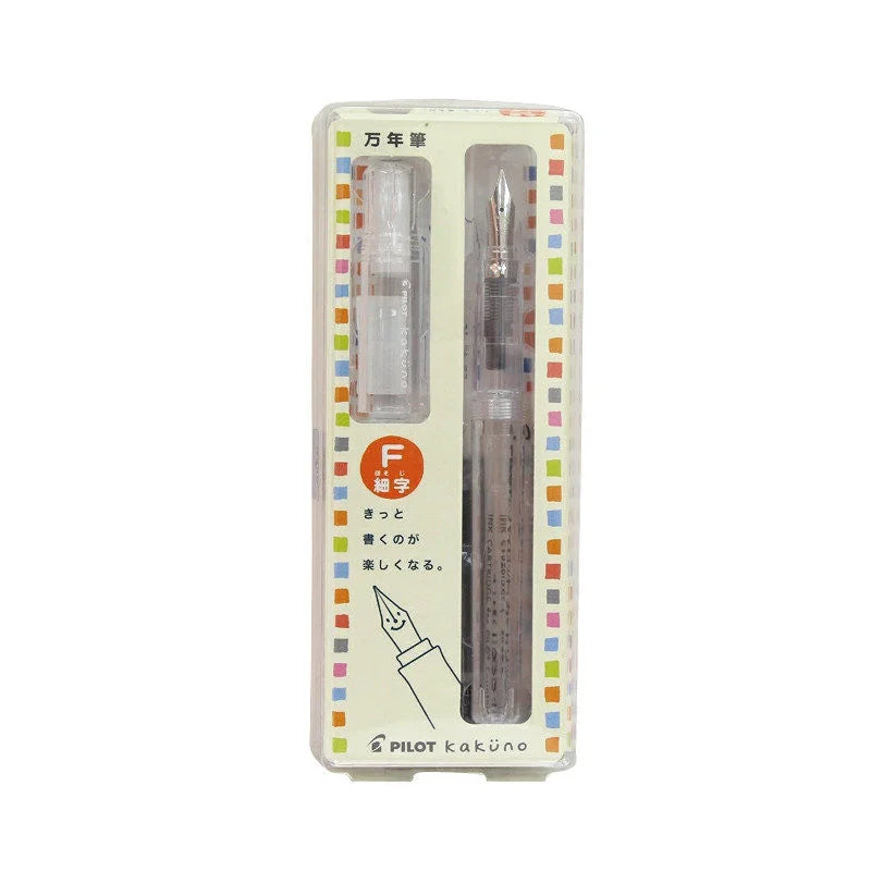Kakuno Transparent Fountain Pen with Smiley Nib