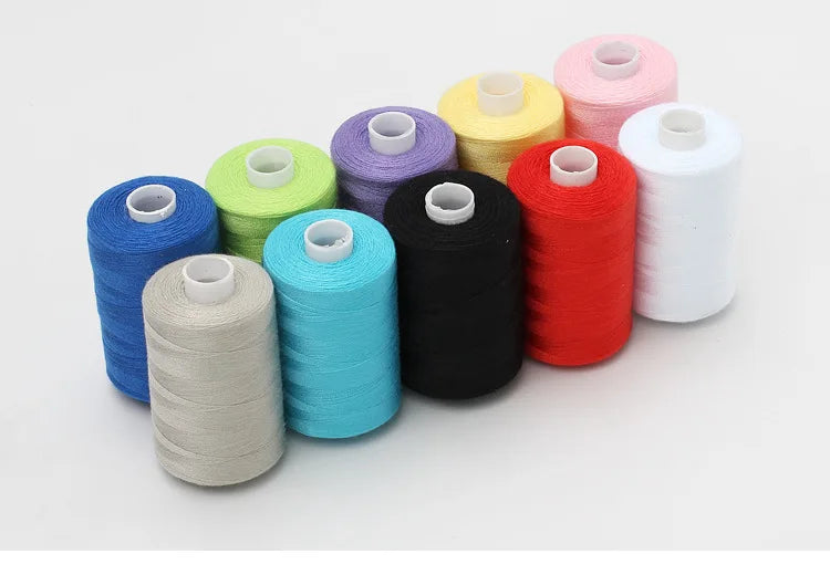 1000 Yard Polyester Sewing Thread Spools — 10 Color Pack