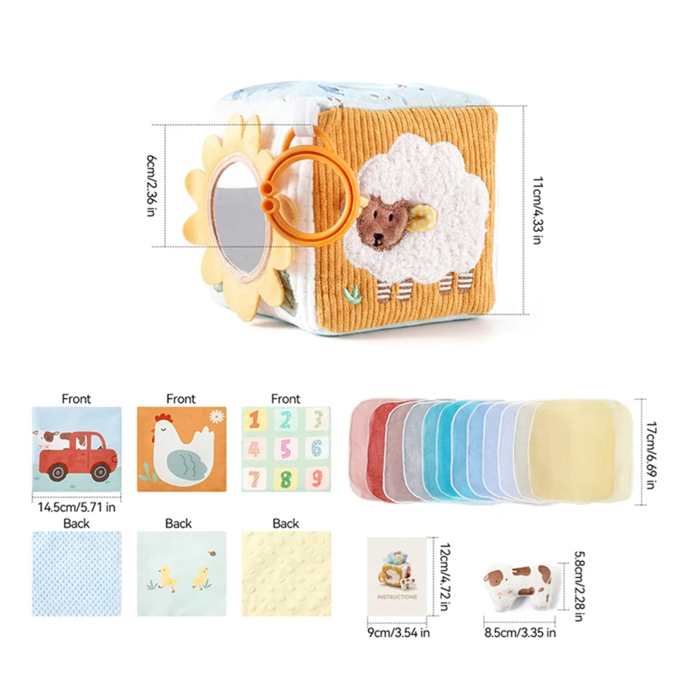 Montessori Sensory Tissue Box Toy with Soft Scarves