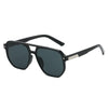 Y2K Double-Bridge Square Sunglasses