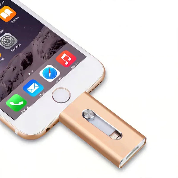 4-in-1 USB 3.0 Flash Drive for iPhone, Android & PC