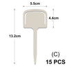 Yellow T-Type Garden Plant Labels with Stakes