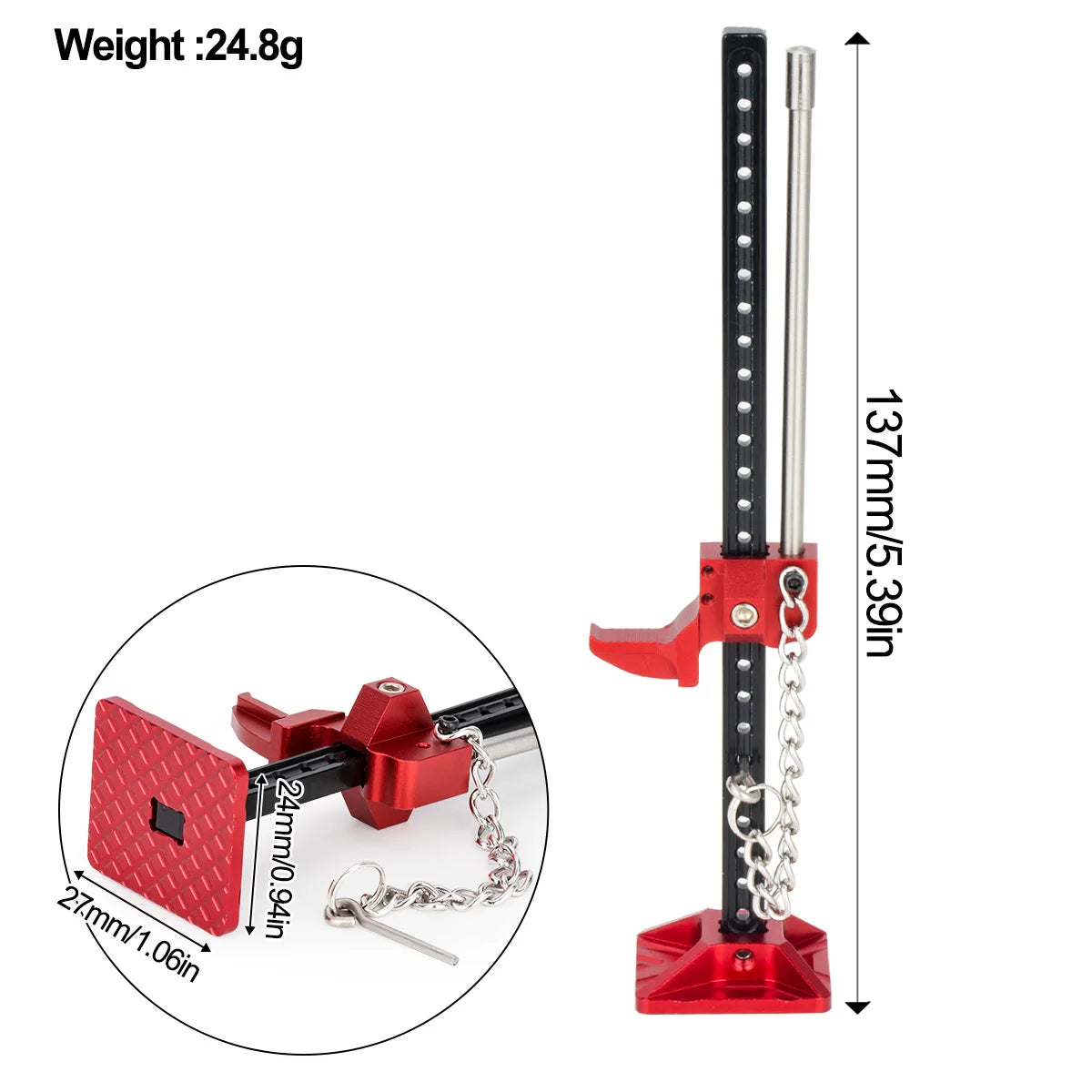 Metal Mini Lifting Jack for 1/10 Scale RC Crawler Cars
