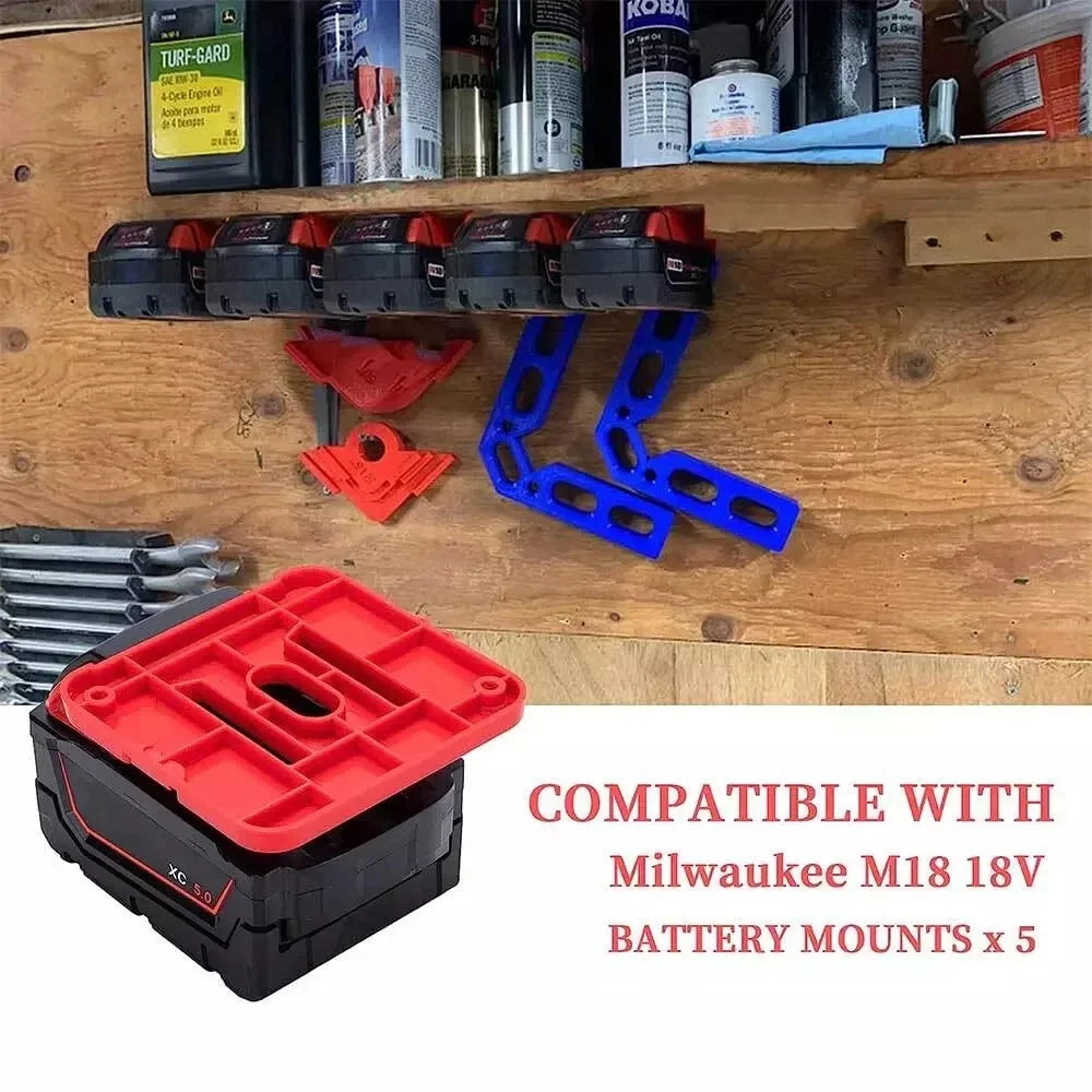 18V Li-ion Battery Storage Bracket for Milwaukee M18