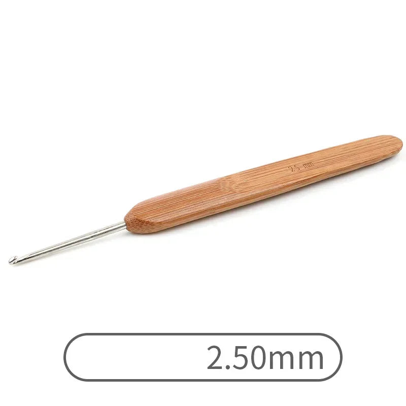 Bamboo Handle Crochet Hooks Set (0.5mm–6.0mm)