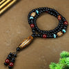 Agate Dzi Bead Pendant Necklace