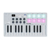 Portable 25-Key MIDI Controller with Pads and Wireless Connectivity