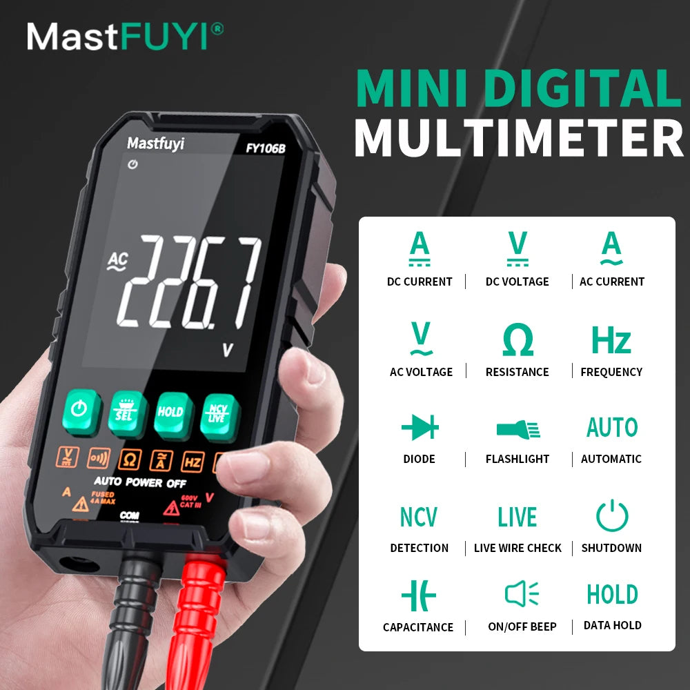 Professional Auto-Ranging Digital Multimeter with True RMS
