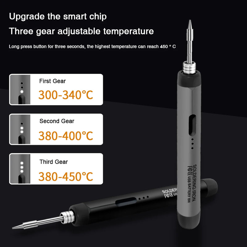 Portable USB-C Rechargeable Soldering Iron