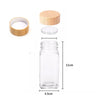 Clear Glass Spice Jar with Bamboo Lid
