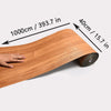 Roll of self-adhesive wood grain wallpaper showing dimensions 1000cm or 393.7 in and 40cm or 15.7 in