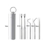 Reusable Stainless Steel Toothpick Set with Portable Case