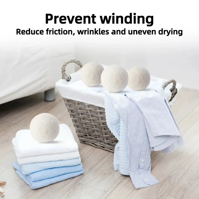 Eco-Friendly Wool Dryer Balls for Soft, Static-Free Laundry