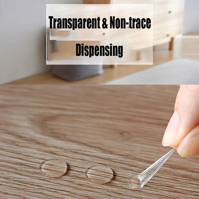 Clear Transparent Round Adhesive Dots – Removable, Waterproof Sticky Dots