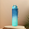 Motivational Time-Marker Water Bottle with Straw