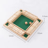 Classic Shut the Box Wooden Dice Game for Family and Friends