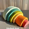 Rainbow Stacking Blocks & Peg Dolls Set – Natural Wooden Toy