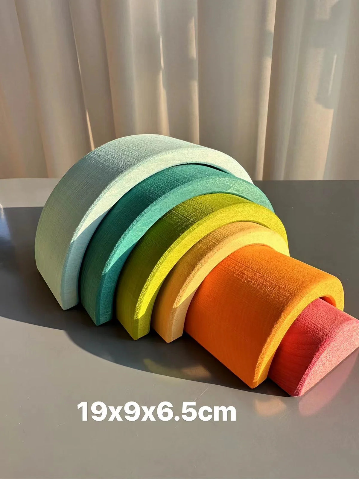 Rainbow Stacking Blocks & Peg Dolls Set – Natural Wooden Toy