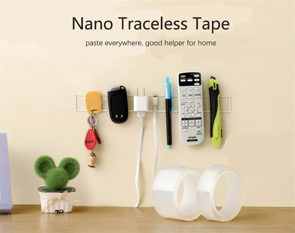 Reusable Nano Double-Sided Tape – Strong, Clear & Waterproof