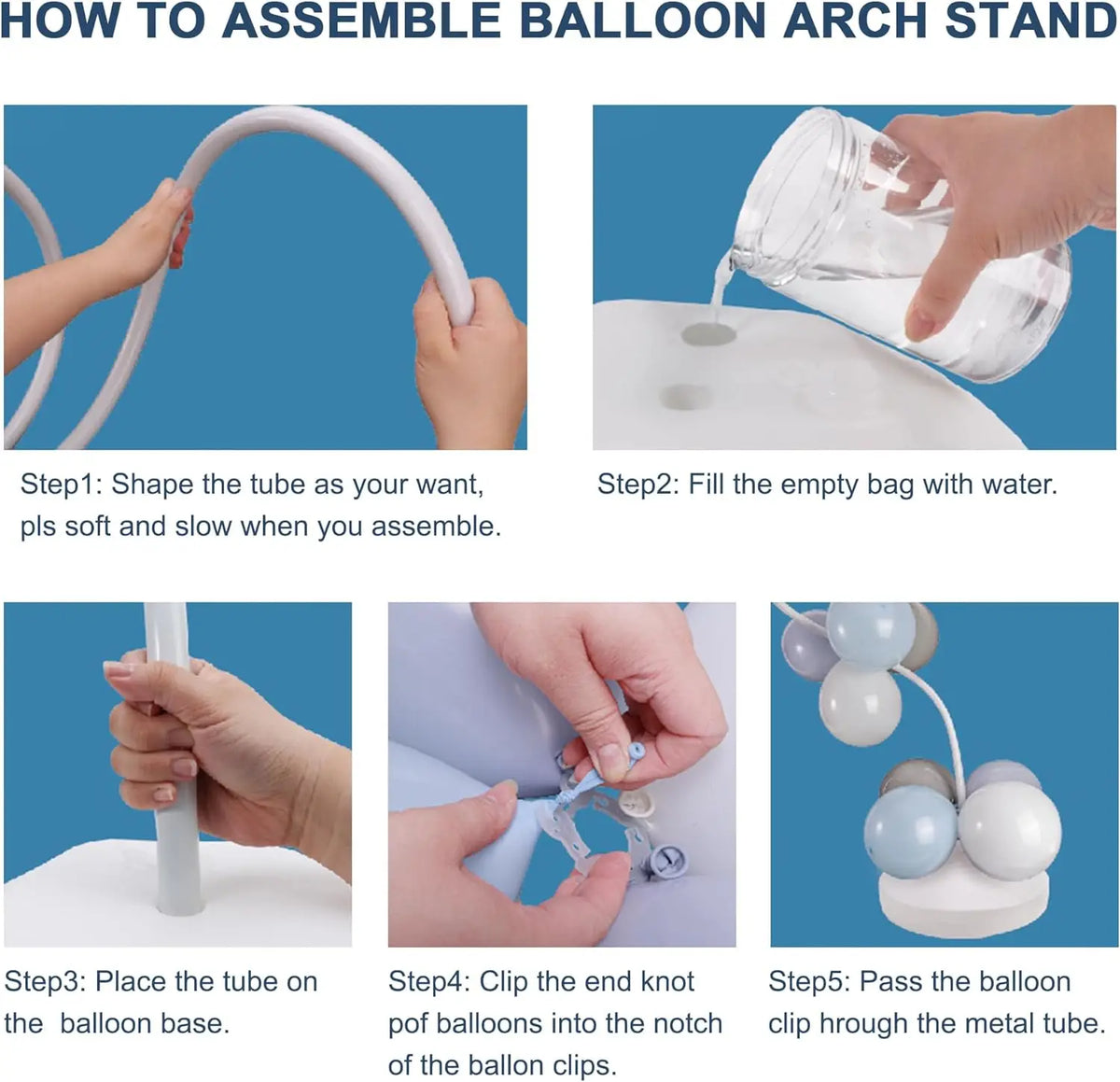 Flexible Balloon Arch Kit with Sturdy Base for Party Decor