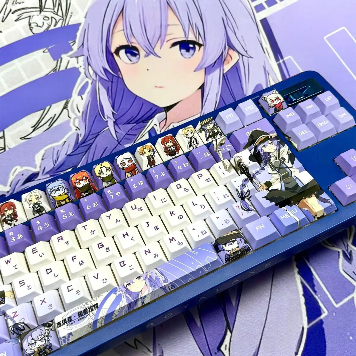 Roxy Anime PBT Keycap Set for Mechanical Keyboards