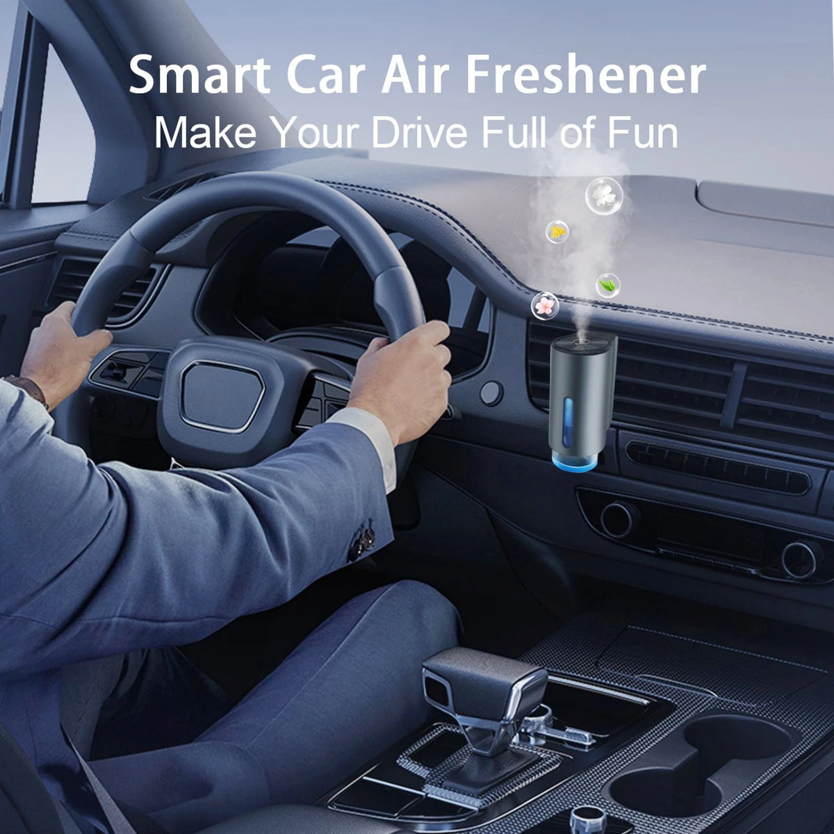 Adjustable Car Aromatherapy Diffuser with Three Scent Strengths
