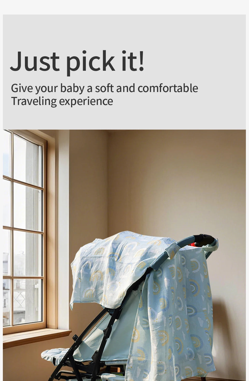 Breathable Baby Car Seat Cover & Sunshade Canopy