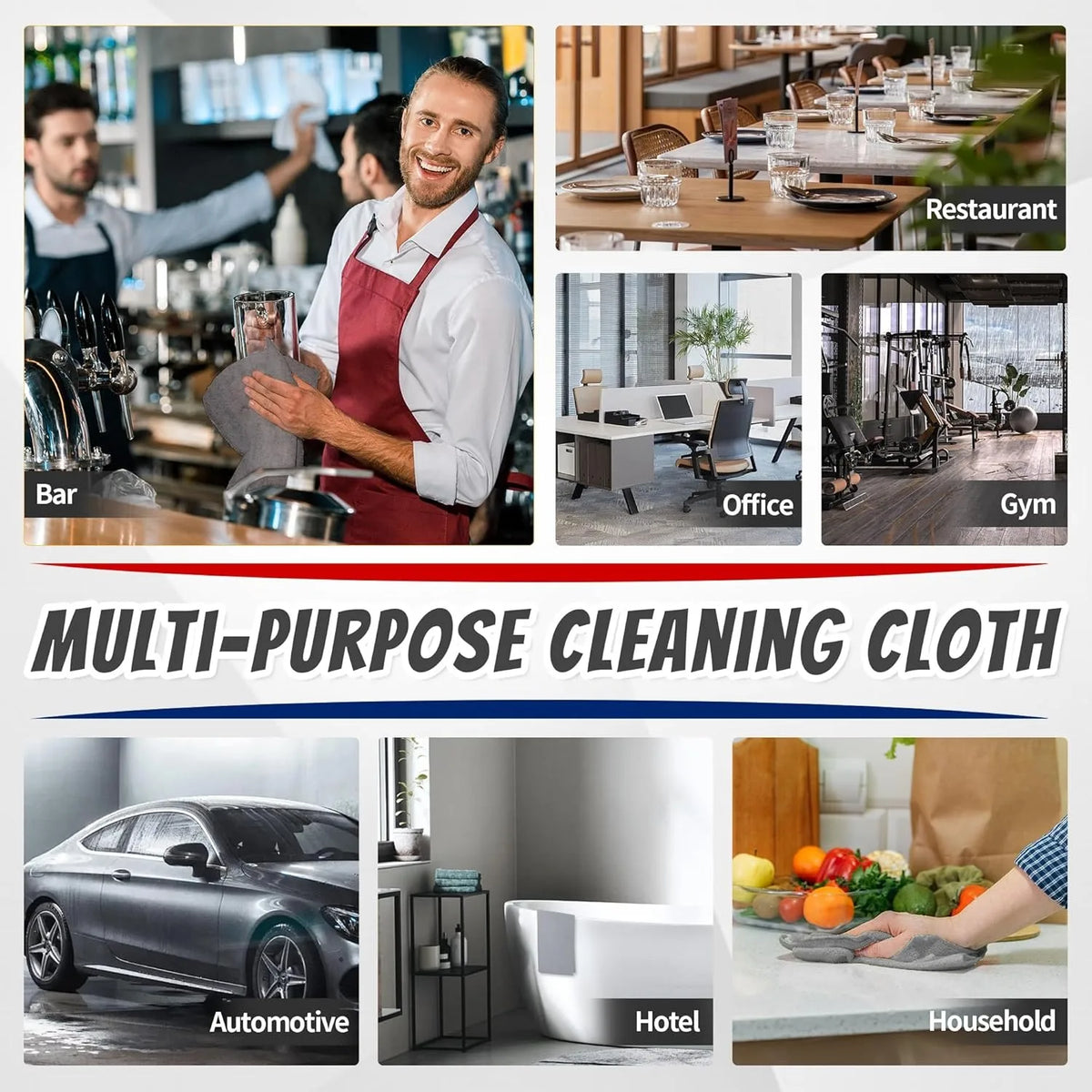 Premium Microfiber Car Cleaning Wipes