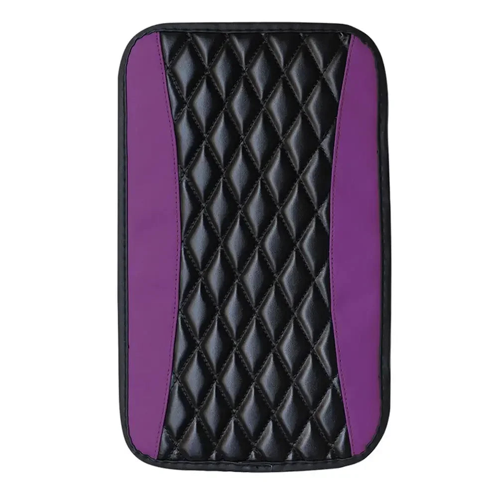 Universal Leather Car Armrest Cover with Non-Slip Padding