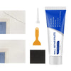 Tube of Wall Repair Paste with a scraper and sanding tool for drywall repair