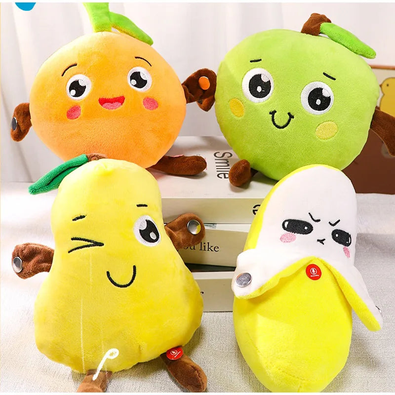 Musical Fruit Plush Toy with Beat Detection and Recording
