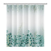 Floral Print Shower Curtain with Integrated Liner