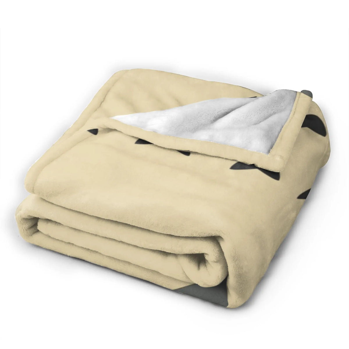 Cozy Grey Totoro-Inspired Fleece Throw Blanket