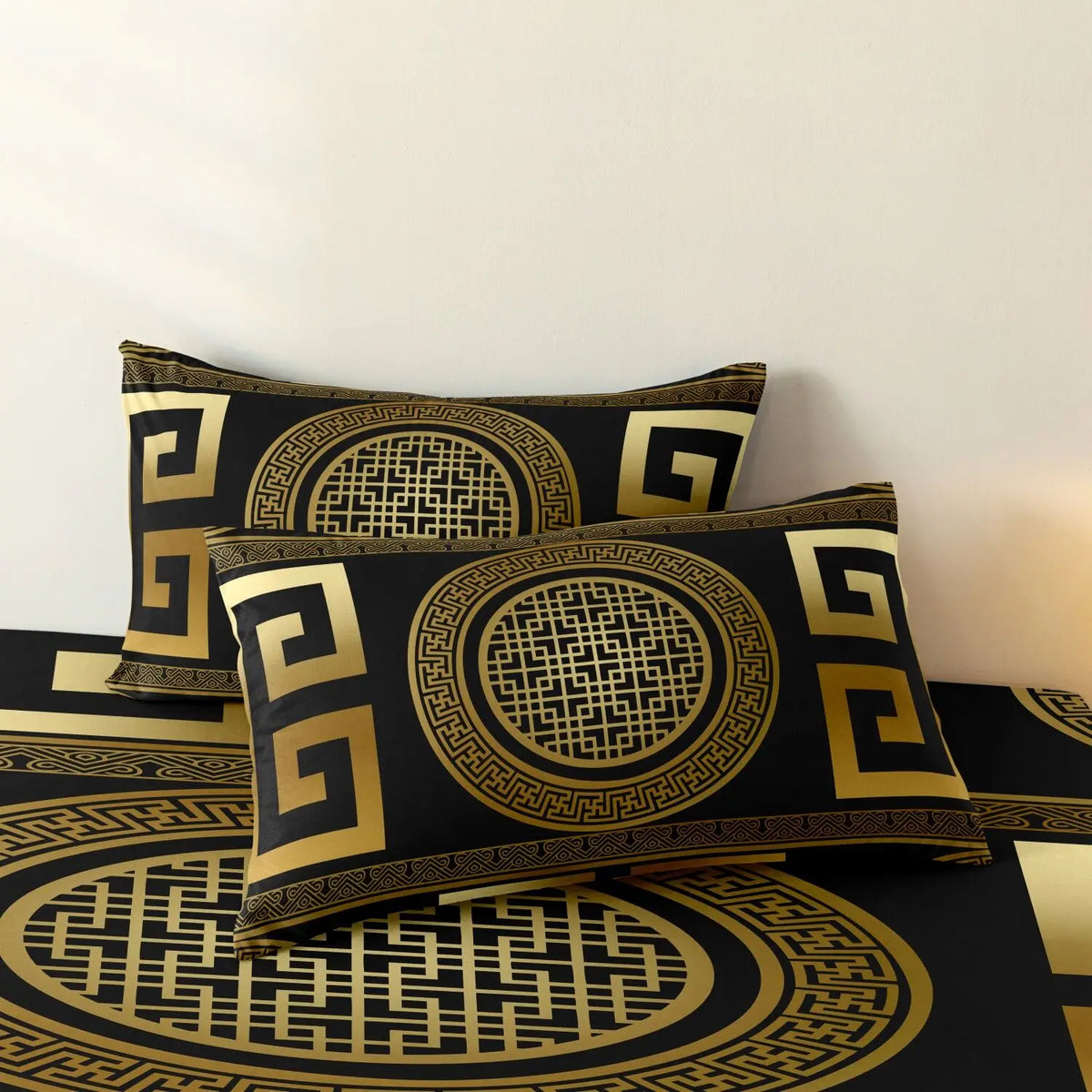 Luxury Baroque Geometric Duvet Cover Set