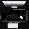 Large Gothic Centipede Gaming Mouse Pad with Spine Ribs